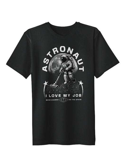 Women’s Astronaut Half Sleeve Round Neck T-Shirt – Space Graphic Tee